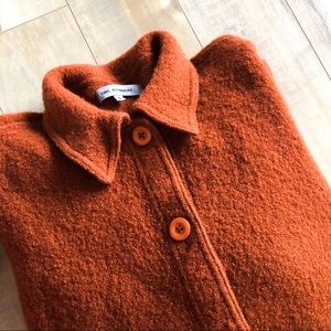 Fall Oversized Sweater 100% Boiled Wood Medium